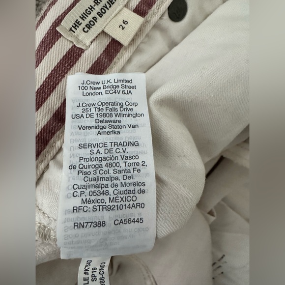 Madewell The High-Rise Slim Boyjean in Luca Stripe - Size 26 - Picture 13 of 16